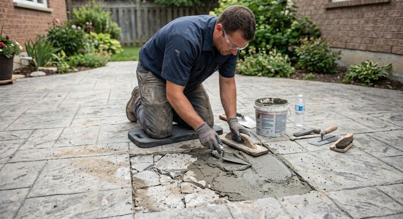Decorative Concrete Repair in Delray Beach, FL